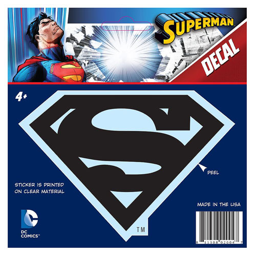 Superman Classic Logo Black Decal